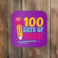 100 Days Of School Cute Education Coaster thumb 0