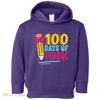 100 Days Of School Cute Education Toddler Hoodie thumb 0