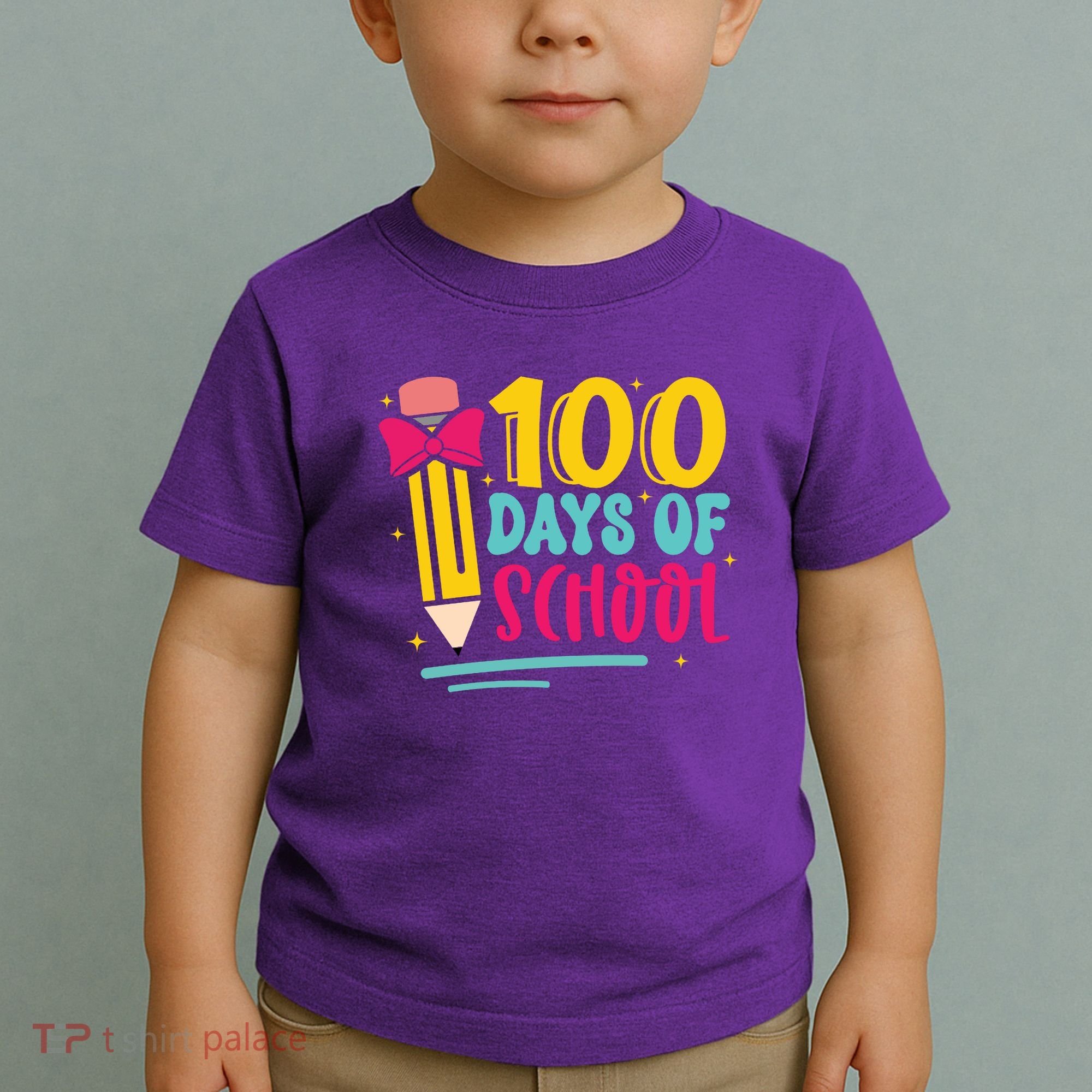 100 Days Of School Cute Education Toddler T-Shirt