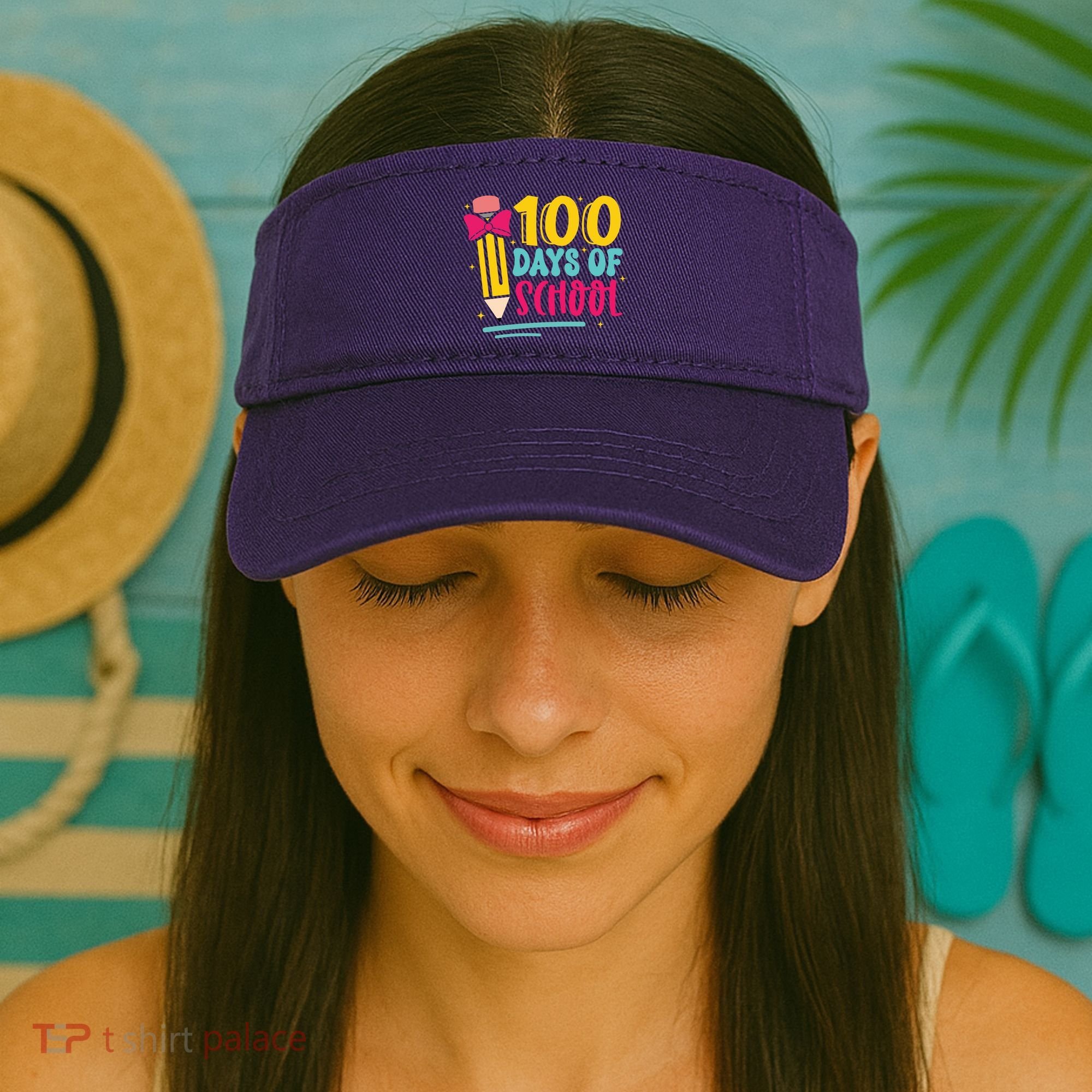100 Days Of School Cute Education Visor