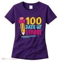 100 Days Of School Cute Education Women's T-Shirt thumb 0