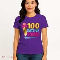 100 Days Of School Cute Education Women's T-Shirt thumb 4