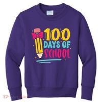 100 Days Of School Cute Education Kids Sweatshirt thumb 0