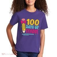 100 Days Of School Cute Education Kids T-Shirt thumb 2