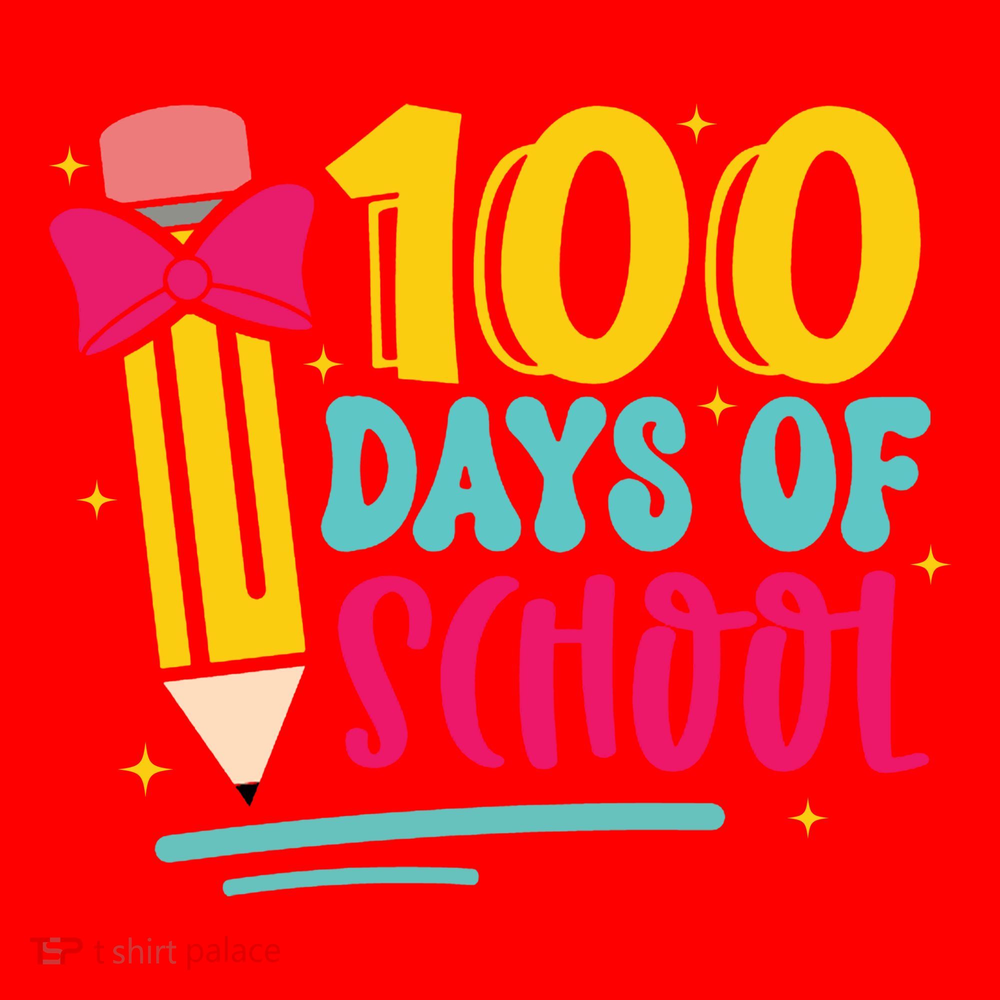 100 Days Of School Cute Education Santa Hat
