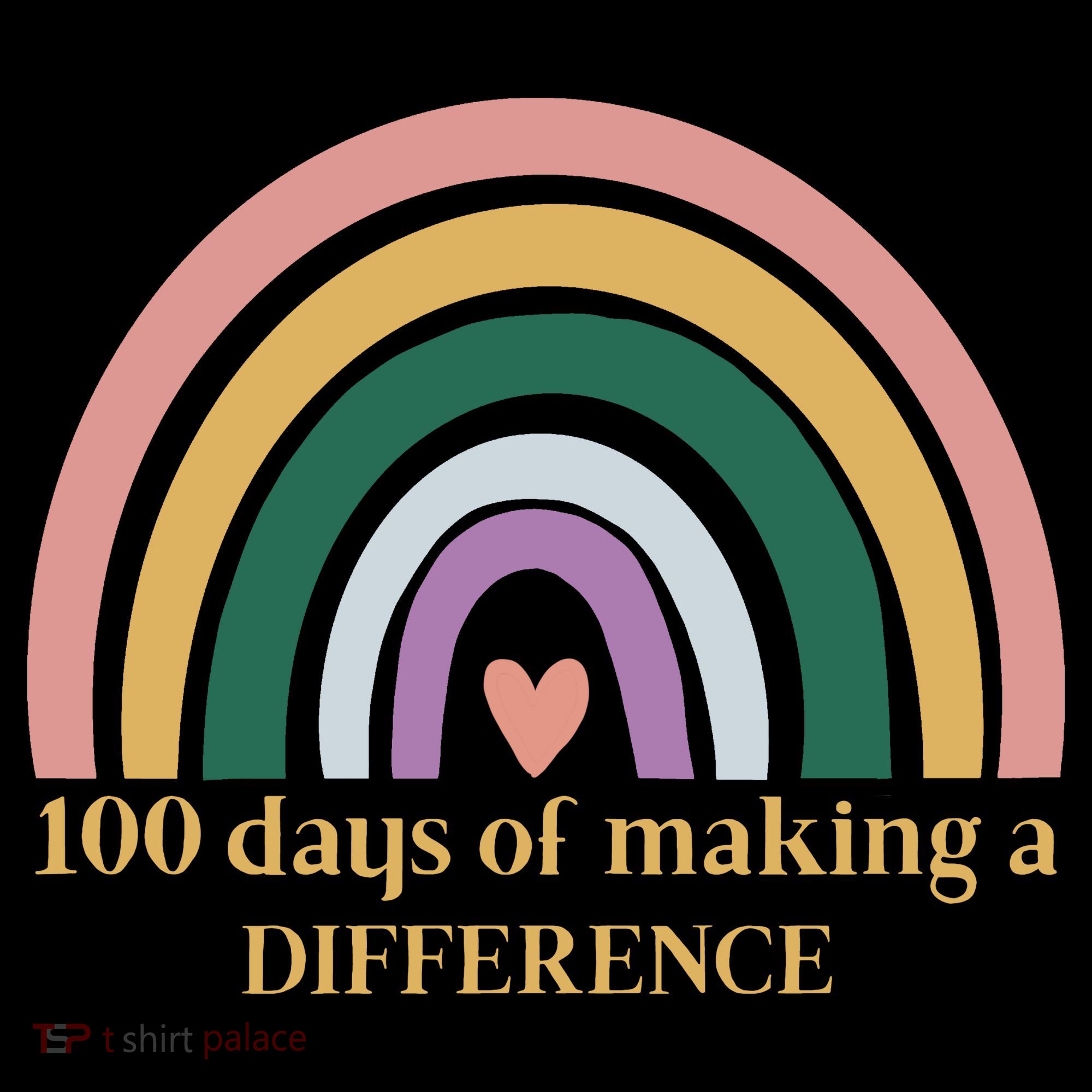 100 Days Of Making A Difference School Rainbow Coffee Mug