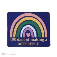 100 Days Of Making A Difference School Rainbow Mousepad thumb 0