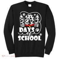 101 Days Of School Dalmatian Dog 100 Days Smarter Sweatshirt thumb 0