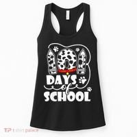 101 Days Of School Dalmatian Dog 100 Days Smarter Women's Tank Top thumb 0