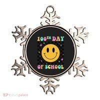 100th Day Of School Vibes Funny Smile Face 100 Days School Ornament thumb 0