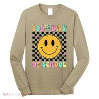 100th Day Of School Vibes Funny Smile Face 100 Days School Long Sleeve Shirt thumb 0