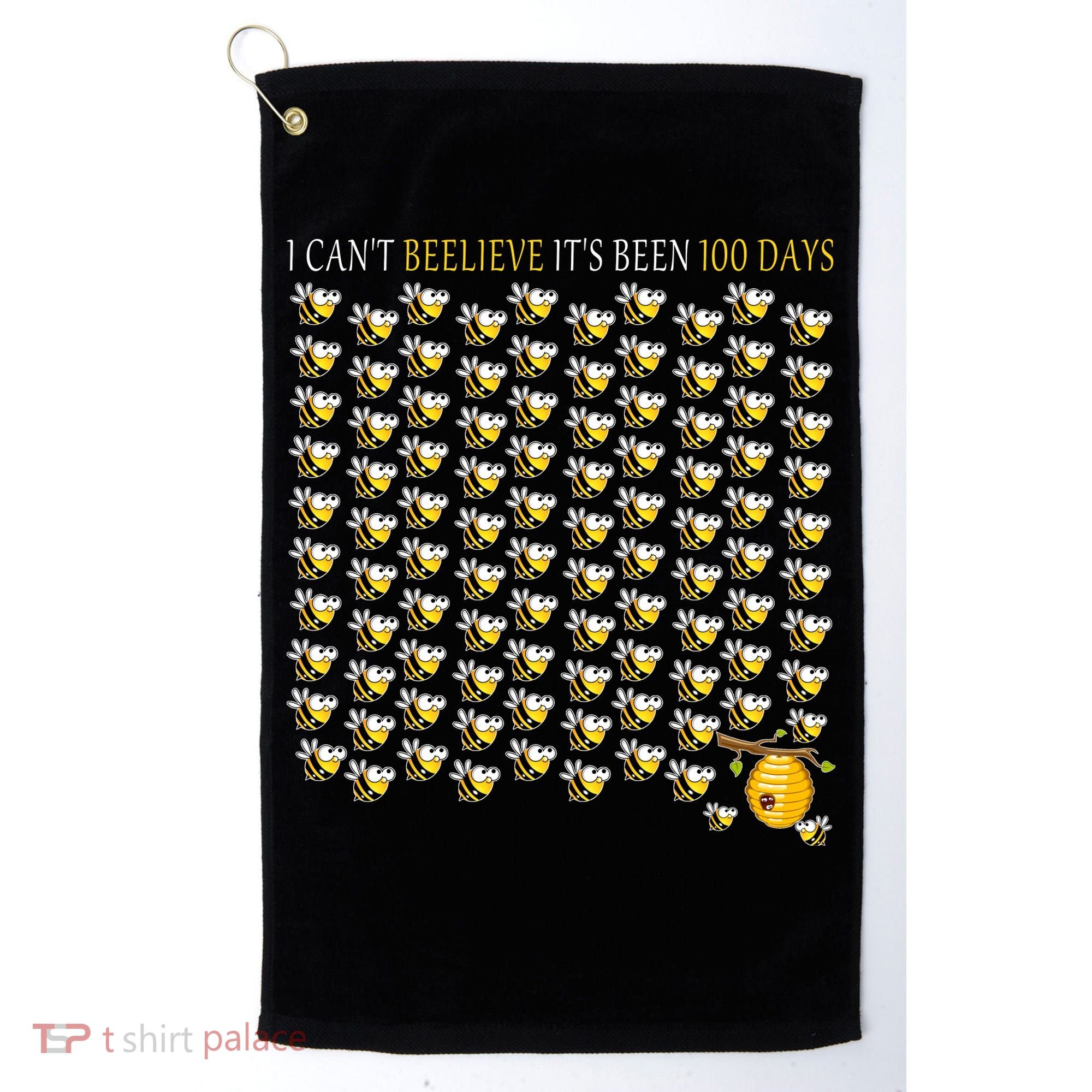 100 Days Of School Golf Towel