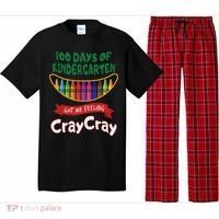 100 Days Of Kindergarten Got Me Feeling Cray Cray Pajama Set thumb 0
