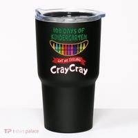 100 Days Of Kindergarten Got Me Feeling Cray Cray Tumbler thumb 0