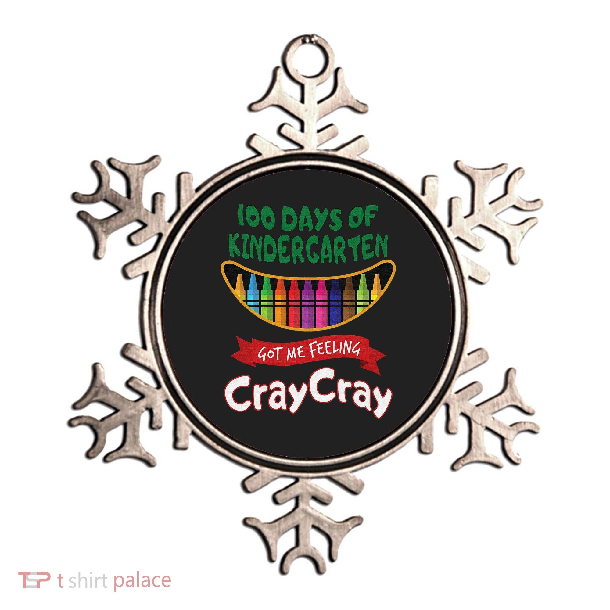 100 Days Of Kindergarten Got Me Feeling Cray Cray Ornament