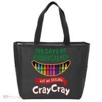 100 Days Of Kindergarten Got Me Feeling Cray Cray Tote Bag thumb 0
