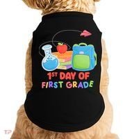 1st Day Of First Grade Cute Back To School Doggie Tank thumb 0