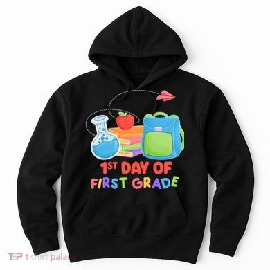 1st Day Of First Grade Cute Back To School Hoodie