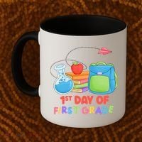 1st Day Of First Grade Cute Back To School Coffee Mug thumb 2