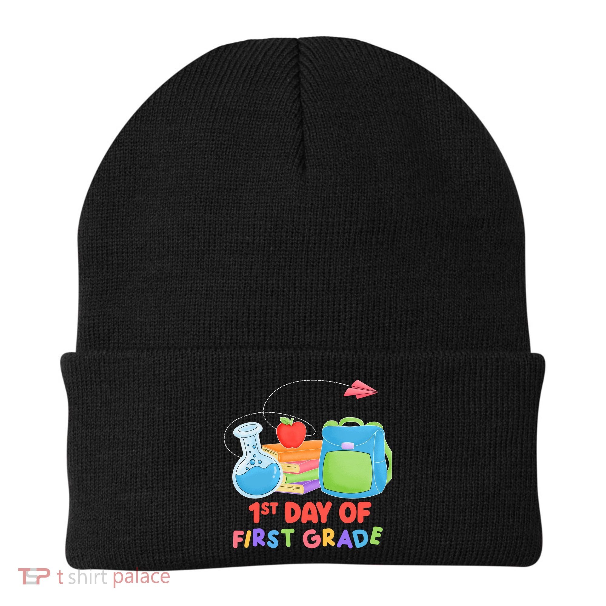 1st Day Of First Grade Cute Back To School Beanie