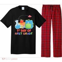 1st Day Of First Grade Cute Back To School Pajama Set thumb 0