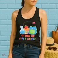 1st Day Of First Grade Cute Back To School Women's Tank Top thumb 2