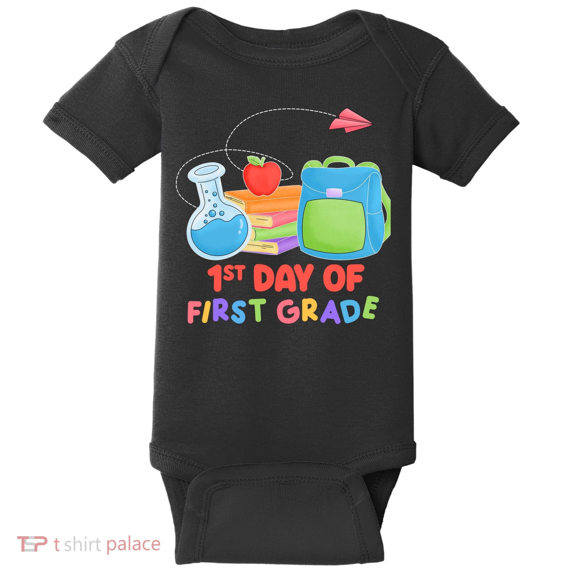 1st Day Of First Grade Cute Back To School Baby Bodysuit