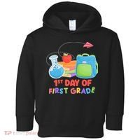 1st Day Of First Grade Cute Back To School Toddler Hoodie thumb 0
