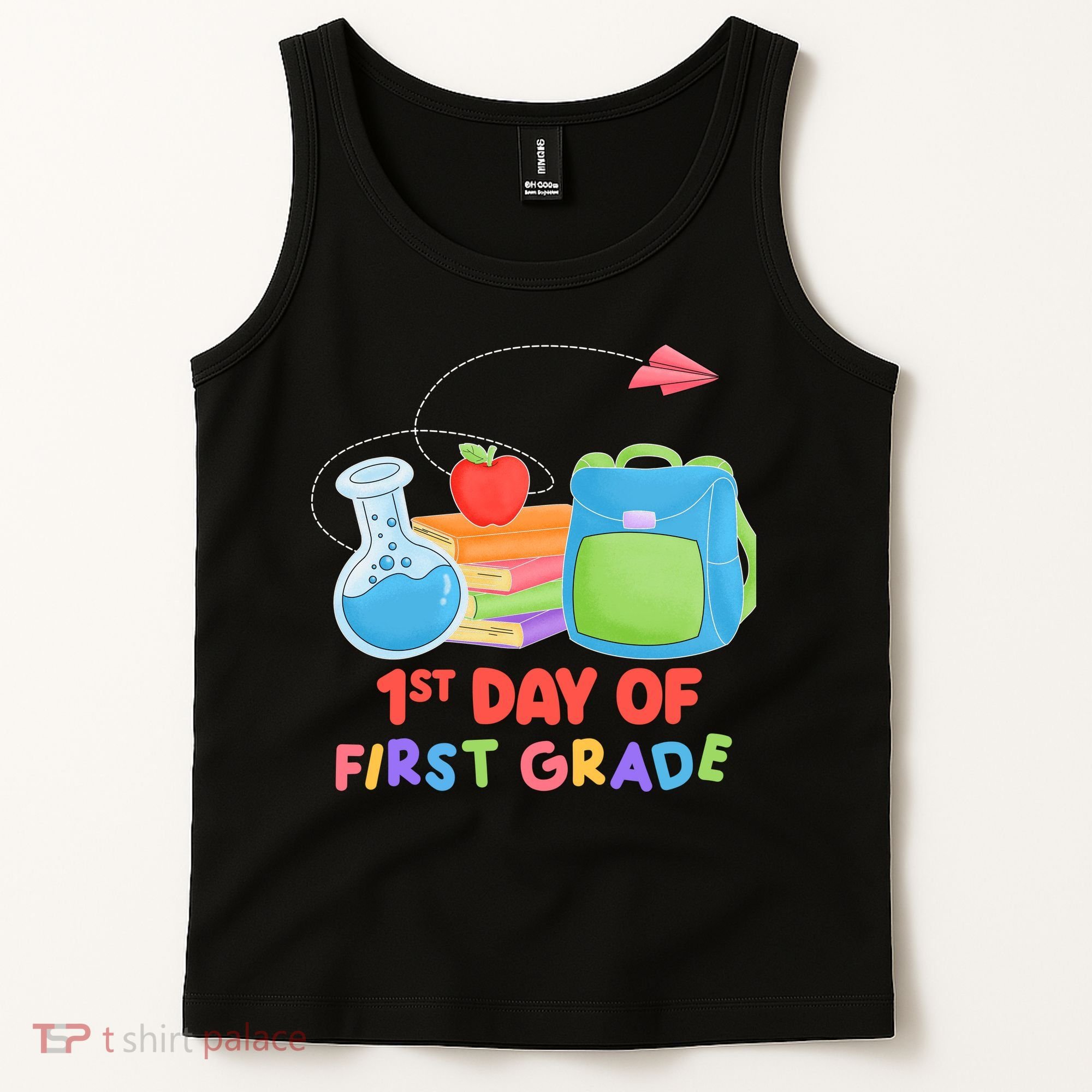 1st Day Of First Grade Cute Back To School Tank Top