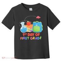 1st Day Of First Grade Cute Back To School Toddler T-Shirt thumb 0