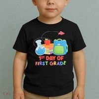 1st Day Of First Grade Cute Back To School Toddler T-Shirt thumb 2