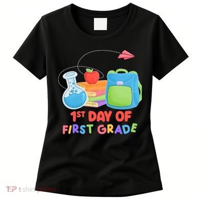 1st Day Of First Grade Cute Back To School Women's T-Shirt