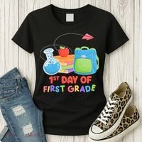 1st Day Of First Grade Cute Back To School Women's T-Shirt thumb 3