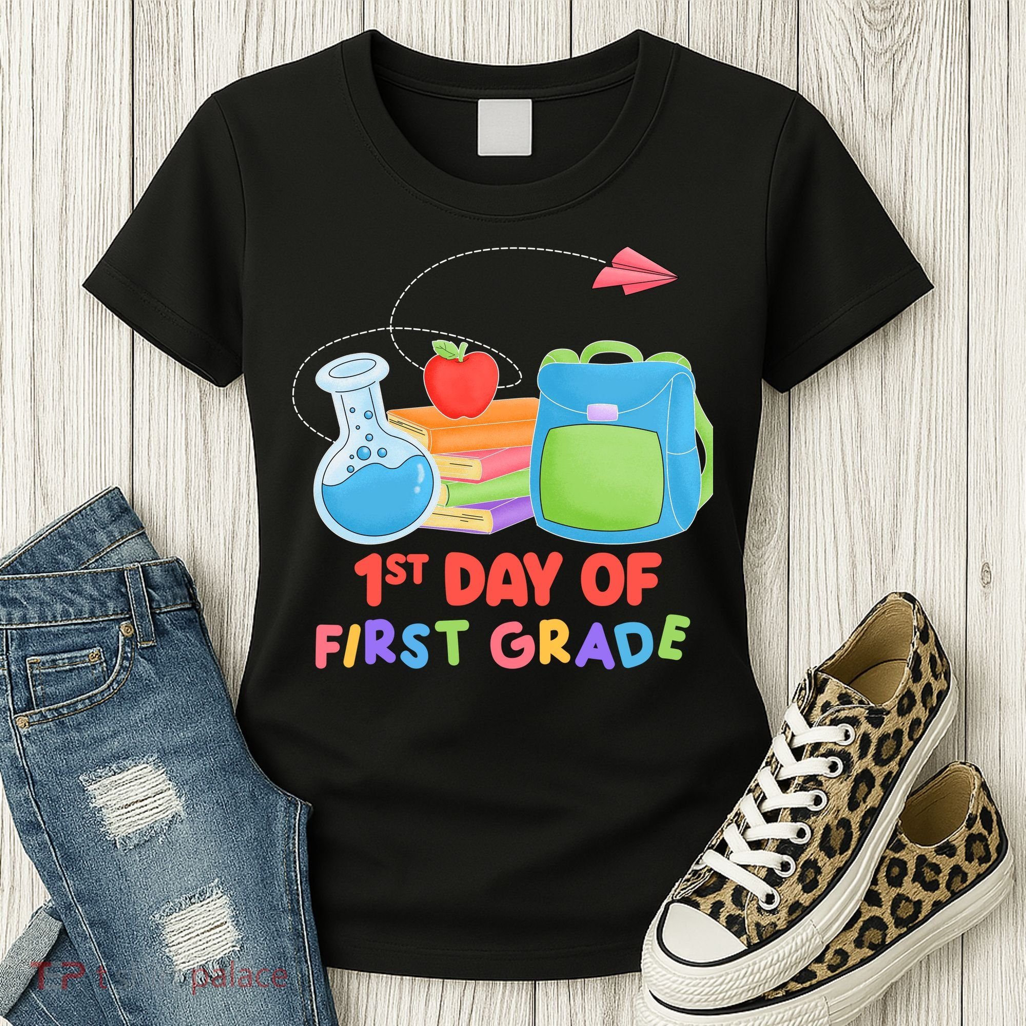 1st Day Of First Grade Cute Back To School Women's T-Shirt