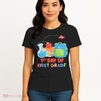 1st Day Of First Grade Cute Back To School Women's T-Shirt thumb 4