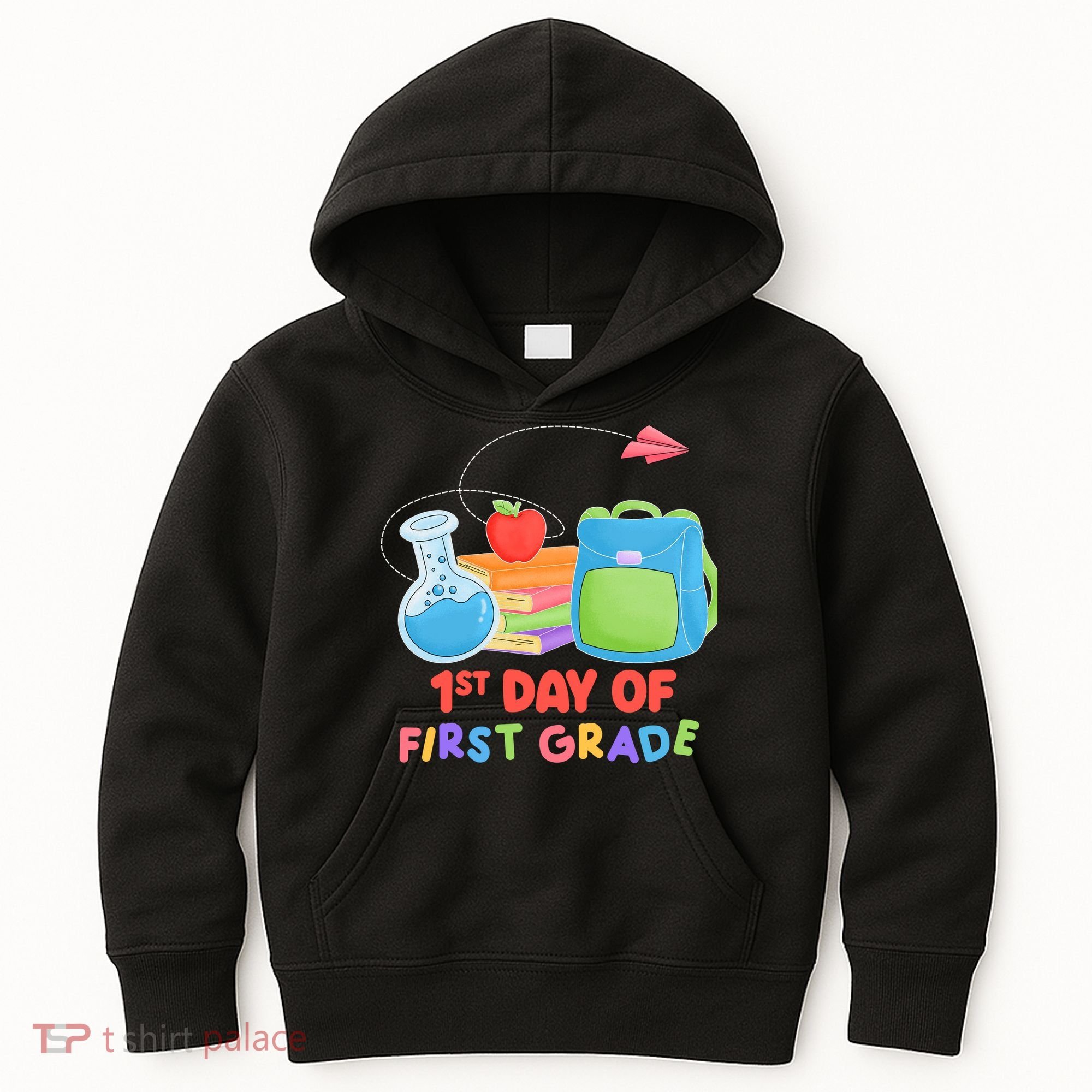 1st Day Of First Grade Cute Back To School Kids Hoodie