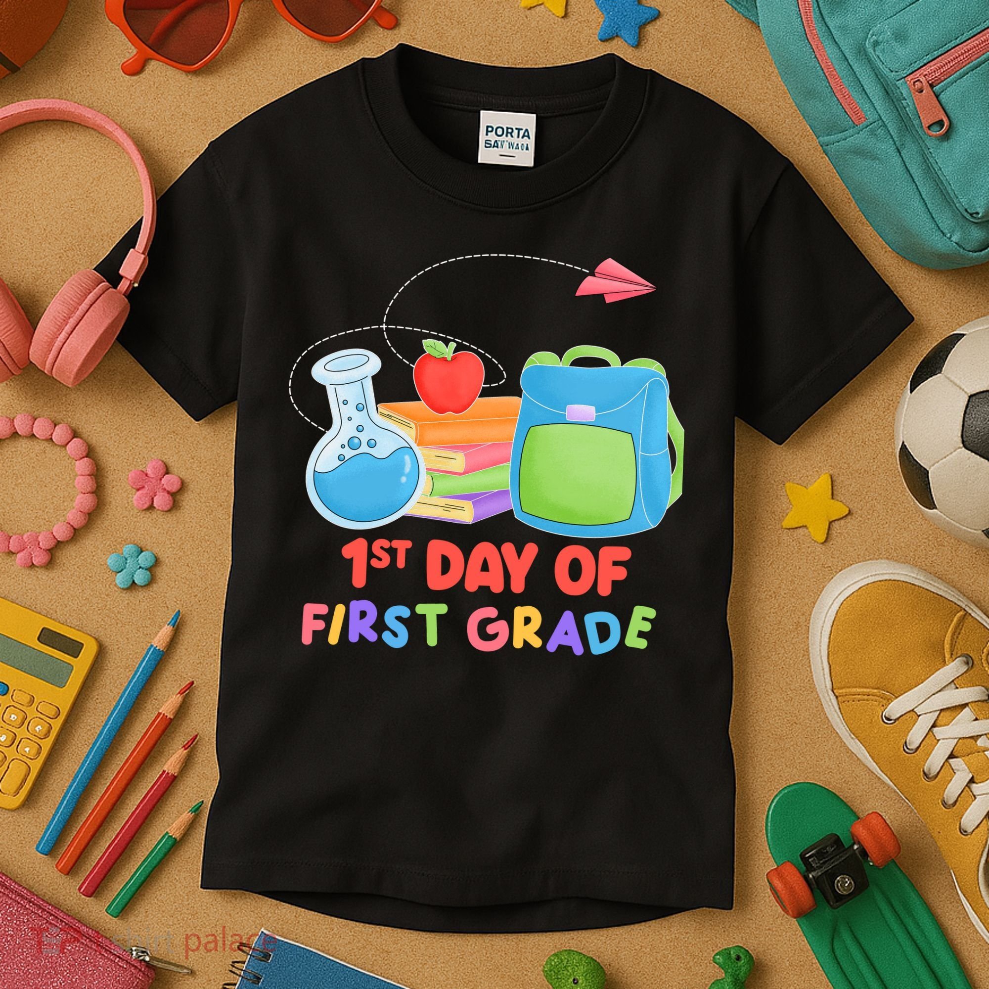 1st Day Of First Grade Cute Back To School Kids T-Shirt