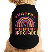 100 Day Of Third 3rd Grade Rainbow 100th Teacher Doggie Tank thumb 0