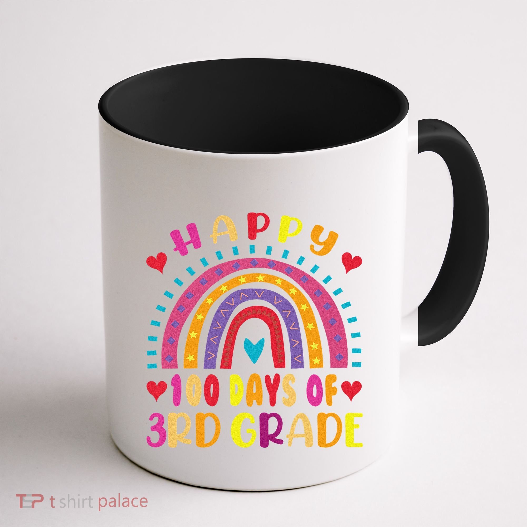 100 Day Of Third 3rd Grade Rainbow 100th Teacher Coffee Mug