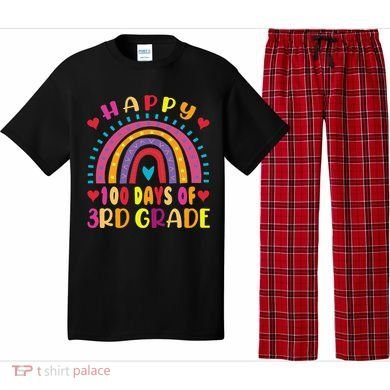 100 Day Of Third 3rd Grade Rainbow 100th Teacher Pajama Set