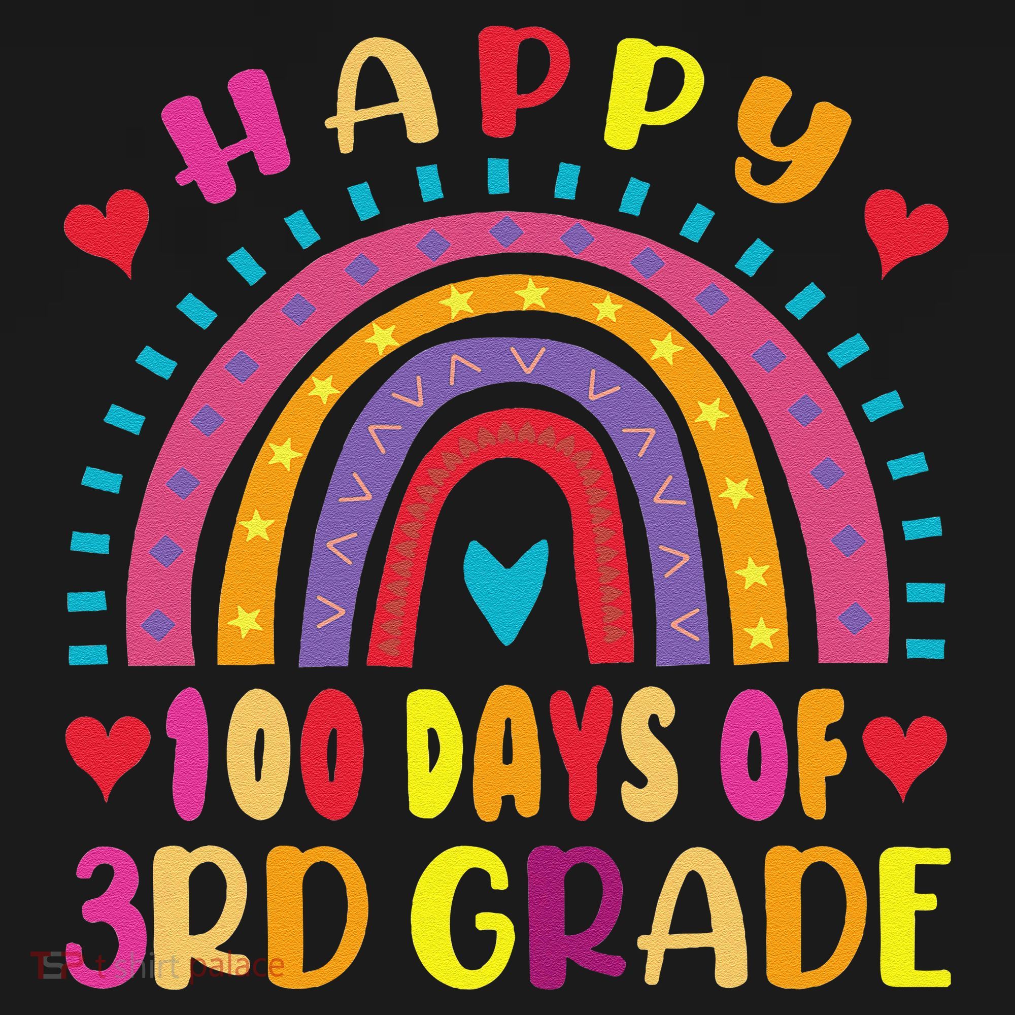 100 Day Of Third 3rd Grade Rainbow 100th Teacher Pajama Set