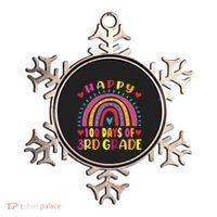 100 Day Of Third 3rd Grade Rainbow 100th Teacher Ornament thumb 0