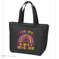 100 Day Of Third 3rd Grade Rainbow 100th Teacher Tote Bag thumb 3