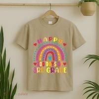 100 Day Of Third 3rd Grade Rainbow 100th Teacher T-Shirt thumb 2
