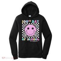 100th Day Of School Vibes Cute Groovy 100 Days Of School Women's Hoodie thumb 0