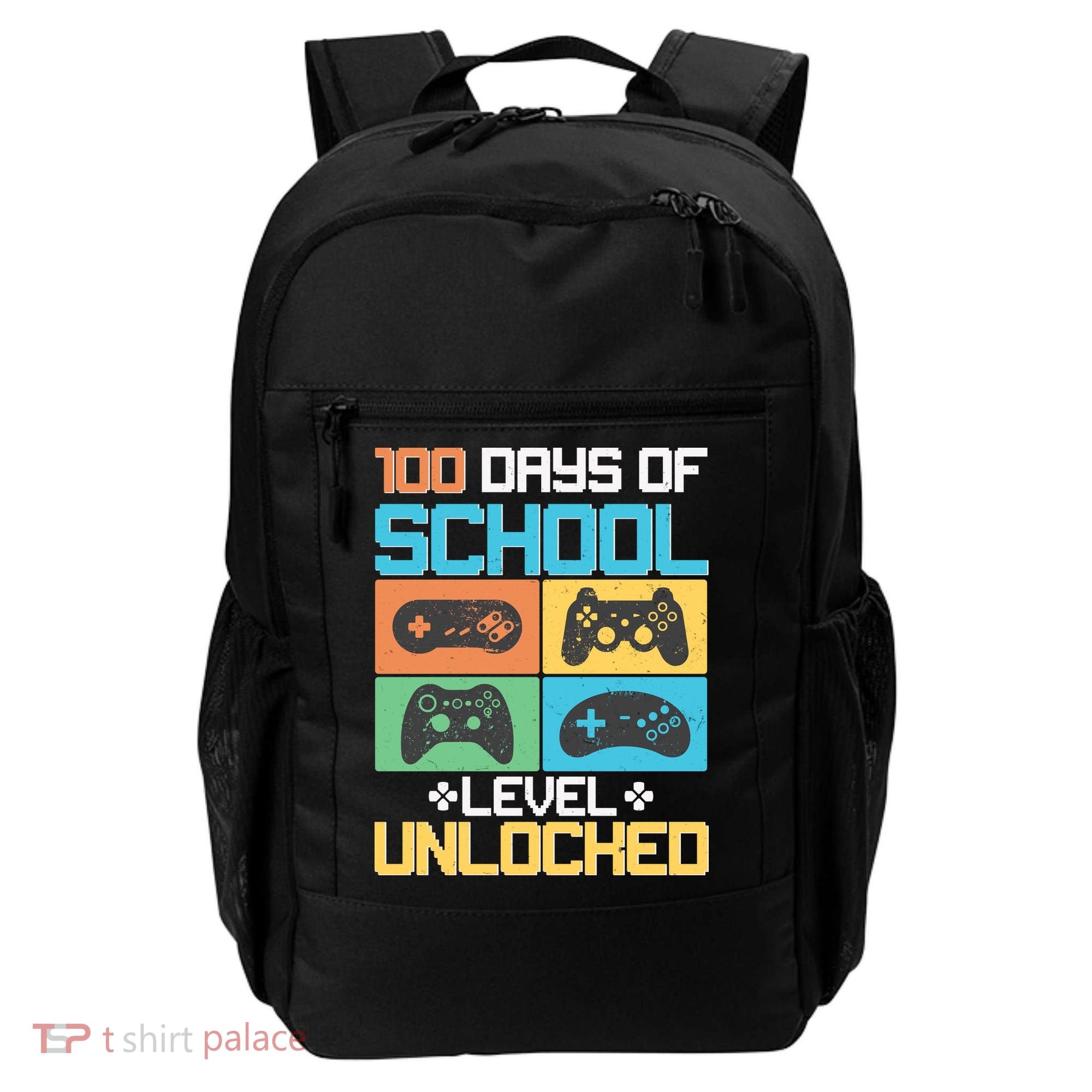 100 Days Of School Level Unlocked Video Game Fan Backpack