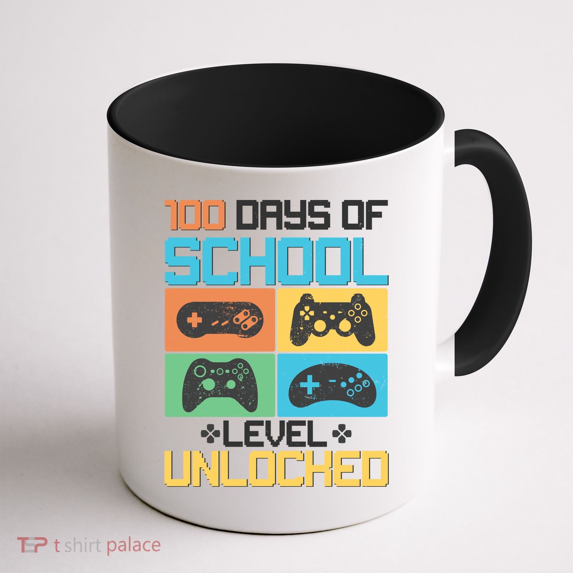 100 Days Of School Level Unlocked Video Game Fan Coffee Mug