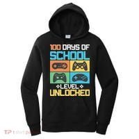 100 Days Of School Level Unlocked Video Game Fan Women's Hoodie thumb 0