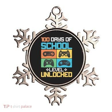100 Days Of School Level Unlocked Video Game Fan Ornament