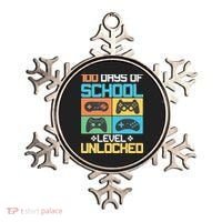100 Days Of School Level Unlocked Video Game Fan Ornament thumb 0